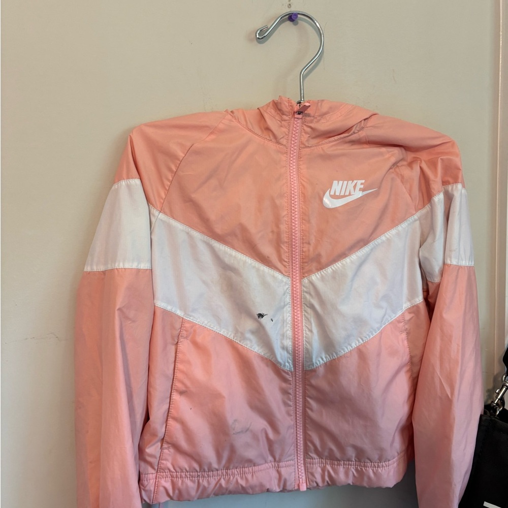 Nike Women's Pink and White Jacket